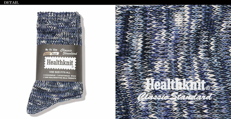 ★期間限定！ポイント15倍対象商品★【送料無料】Healthknit(ヘルスニット) 靴下 スラブMIX ソックス ビジネス 男性用 女性用 日本製(191-8013)