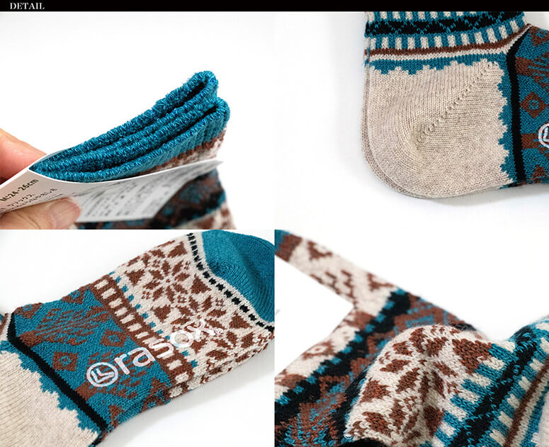 ★期間限定！ポイント15倍対象商品★rasox(ラソックス) 靴下 スノージャガード・クルー ソックス L字型 くつ下 ミドル丈 メンズ レディース 日本製 (ca222cr03)【メール便送料無料/コンビニ・代引不可】