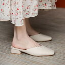 500円OFFクーポン ミュール 歩きやすい 履きやすい 幅広 スクエアトゥ 3cmヒール 走れるサンダル レディース パンプス ローヒール かかとなし 安定感...