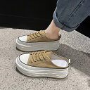 500円OFFクーポン サンダル サボ レディース スリッパ シューズ かかとなし スリッポン スニーカー ミュール おしゃれ かわいい 歩きやすい 軽量 カジ...