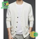 1000円OFFクーポン カーディガン メンズ 洗える カシミヤ ニット Vネック カーキ ネイビー 黒 M L LL シンプル ボタン 秋 冬 カーデ 長袖 ...