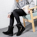 1650円OFFクーポン スノーブーツ 女性用 レディース ショート ブーツ スノーシューズ アウトドア 大きいサイズ ブラック ウィンターブーツ ミドル丈 ス...
