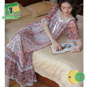 1650円OFFクーポン ネグリジェ パジャマ ワンピース 半袖 レディース ルームウェア 夏 ルームワンピース ロング お姫様 かわいい 寝巻き ワンピ 部屋...