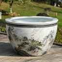 植木鉢 深鉢 陶器鉢 睡蓮鉢 花鉢水耕栽培 ベーシック 金魚鉢 シンプル プランター 室内用植木鉢 寄せ植え鉢 園芸鉢 排水孔なし 広口 大容量 室内用プランタ...