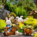 観葉植物植木鉢 フラワーポット サボテンポット 飾り物 うさぎ カントリー 植木鉢 大きい サボテン鉢 装飾用プランター 樹脂プランター おしゃれな植木鉢 アン...