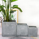 プランター 角型 セメント 植木鉢 屋内外利用可 室内用プランター 屋内植木鉢 観葉植物植木鉢 ガーデニング用品 長方形 おしゃれな植木鉢 プランターポット セ...