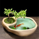 フラワーベース プランターポット おしゃれ植木鉢 水耕栽培プランター穴なし 陶器プランター 軽い鉢 和風 排水孔なし アンティーク風 デコレーション 展示用 金...