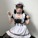 レディースハロウィン衣装 大人 メイド服 ハロウィンドレス メイド服 バック大リボン エプロンワンピース ロリータ服 リボン コスプレ衣装 学園祭 文化祭 コス...