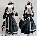 マリン風ワンピース ハロウィン コスプレ衣装 ロリータワンピース 長袖 ロリータ服 膝丈 ゴスロリ 暗黒風 コスチューム 変身仮装 シャツドレス イベント衣装 ...