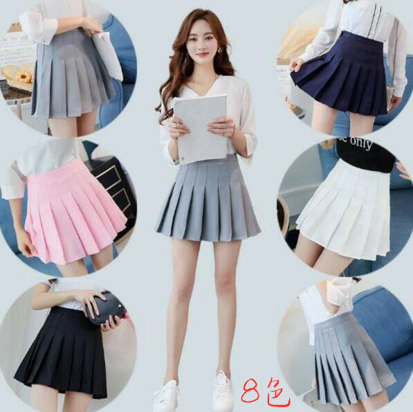플리츠 스커트 미니 프릴 스커트 스커트 치어걸 스커트 미니 스커트 학원풍 스커트 테니스 체육제 운동회 응원복 댄스 의상 평상복 A라인 하이웨스트 8색