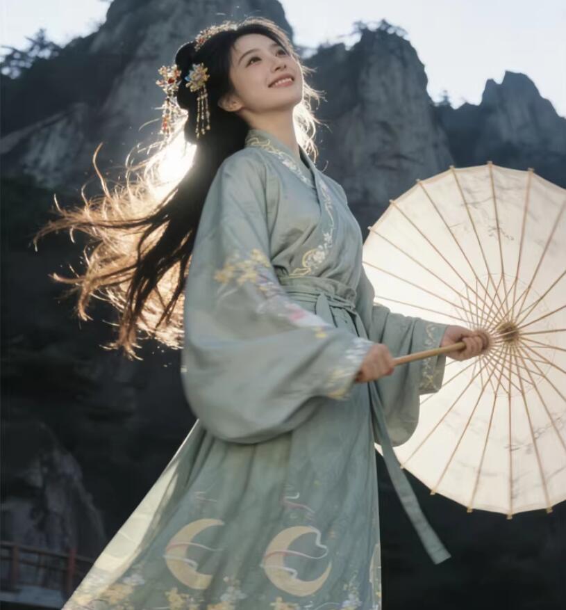 漢服 レディース 中華風 コスプレ衣装 中国古代 お嬢様ドレス 春夏秋 コスプレ衣装 女性 唐装漢服 ハロウィン コスプレ衣装 コスチューム 刺繍 上下セット a-s-k-10011641 a・s・k store サンプル画像3