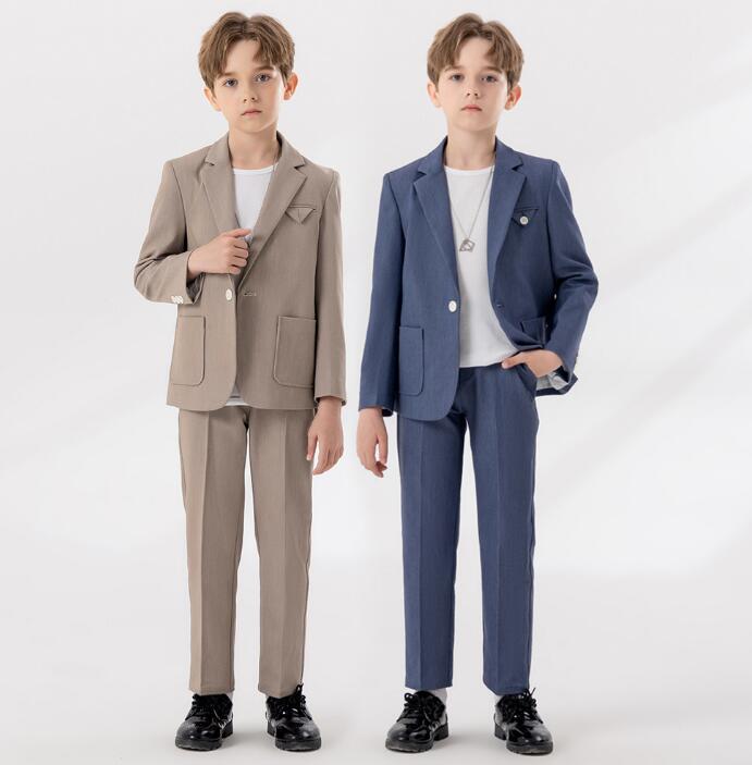 キッズフォーマルスーツ 男の子 カジュアルスーツ 子供 春秋新作 スーツ 子供 ピアノ 発表会 紳士服 結婚式 男の子 入学式 卒業式 舞台演出 かっこいいスー...