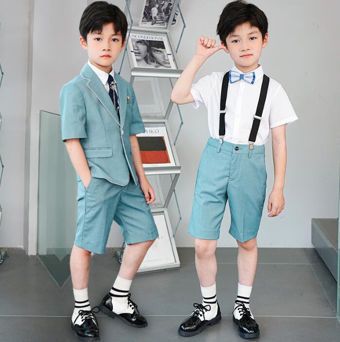 キッズ 夏 フォーマルスーツ 男の子 半袖スーツ サロペットスーツ 礼服 紳士服 子供半袖スーツ 子供 ピアノ 発表会 紳士服 結婚式 礼服 男の子 入学式 卒...