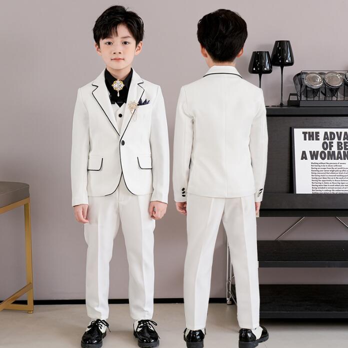 キッズ フォーマルスーツ 男の子 春秋スーツ ベストスーツセット 子供 礼服 紳士服...