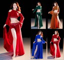 大人 ベリーダンス 演出服 ラメ入り フレア袖 へそ出し トップス ベリー ダンス衣装 ロングスカート スリット入り ベリースカート 見せパン付き ベリーダンス...