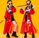 女の子ダンス衣装 漢風 ジャズダンス hiphop jazz チアガール 和風 演出服 中華風ステージ衣装 チャイナ服 ロングシフォンスカート 半ズボン 個性 ...