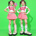 女の子 ダンス衣装 チアダンス ジャズ ヒップホップ 演出服 プリーツスカート キュロット へそ出しTシャツ 蝶柄 jazz hiphop ステージ衣装 女の子...
