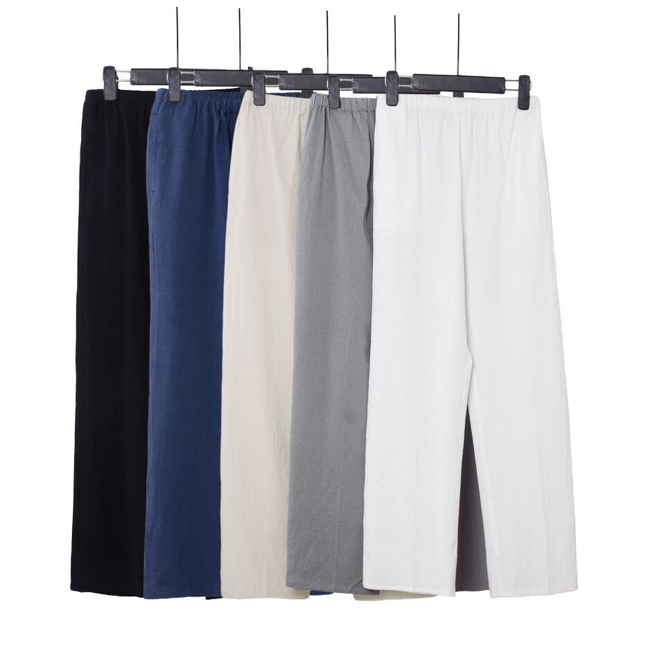 メンズ綿麻パンツ 太極拳パンツ 武術ウェア 綿麻 ストレートパンツ 男女兼用パンツ 演出団体服 ゆったり カンフーウェア 練功服 ルームウェア 大きいサイズあり...