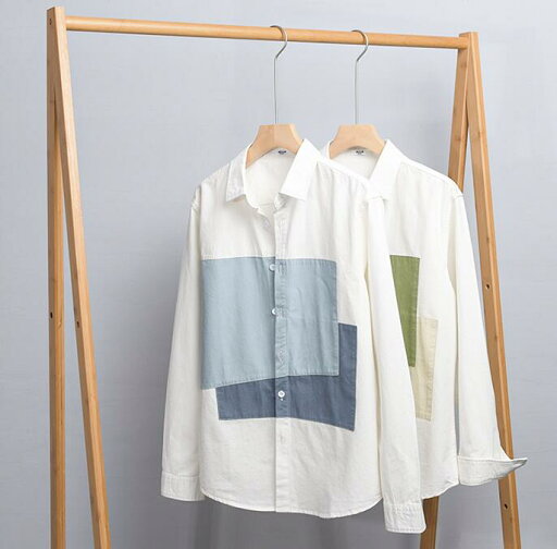 メンズ長袖シャツ 棉100% コットンシャツ スプライス 春秋用 棉シャツ カジュアルシャツ 通勤 通学 シャツ メンズ長袖シャツ 棉100% コットンシャツ スプライス 春秋用 棉シャツ カジュアルシャツ 通勤 通学 シャツ