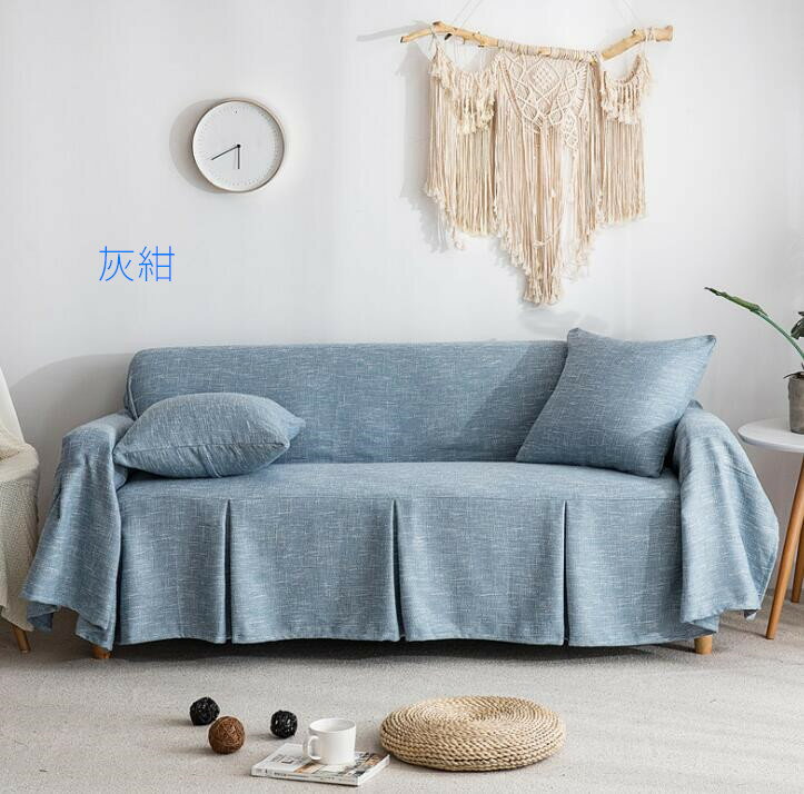 ソファーカバー 肘付き 北欧風 綿麻 厚手カバー 肘あり ソファーカバー 無地 2人掛け 3人掛け 4人掛け スカラップ 洗濯可 全9色 [3]
