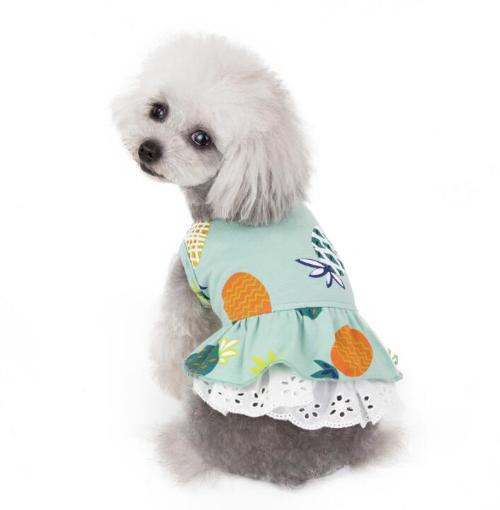 犬服 夏 注目ブランド ワンピース 可愛い犬服 小型犬 服 ドッグウェア フルーツ 犬 モチーフ ペットウェア 夏服 ワンチャンウェア