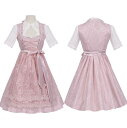 レディース ハロウィン コスプレ衣装 ロリータワンピース 3点セット ドイツ風 ヒール祭り メイド服 ウェイター ジャカード花柄 レースエプロン メイド服 女性...