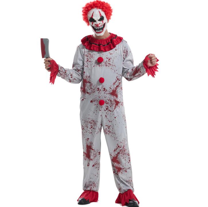 大人 ハロウィン コスプレ衣装 ピエロ ゾンビ 変身仮装 血だらけ 髑髏 吸血鬼 悪魔 コスプレ衣装 オー..