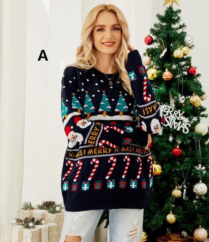 クリスマスセーター レディース クリスマス元素 セーター コスプレ衣装 プルオーバー 雪だるま柄 サンタクロース柄 クリスマスツリー柄 ニット セーター クリス...