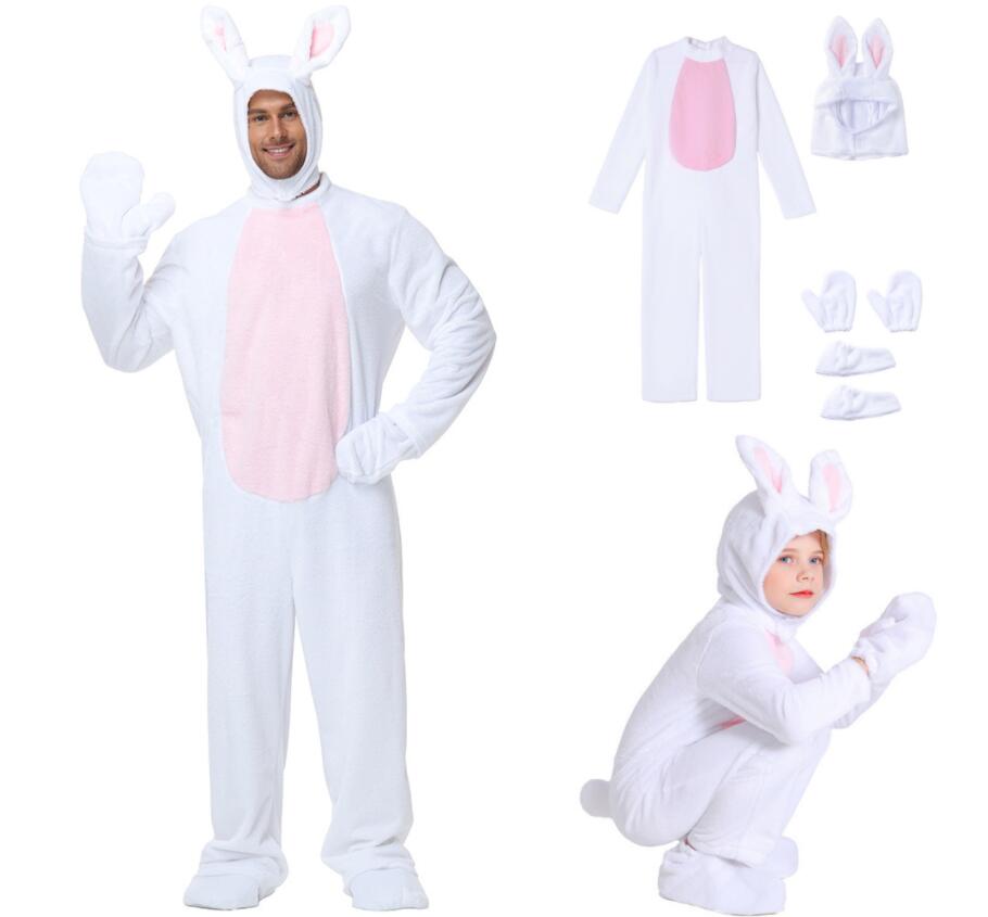 子供～大人 可愛い 兎 コスプレ衣装 兎 着ぐるみ ムールウェア パジャマ 兎の耳 ボア ふわふわ オーバ..