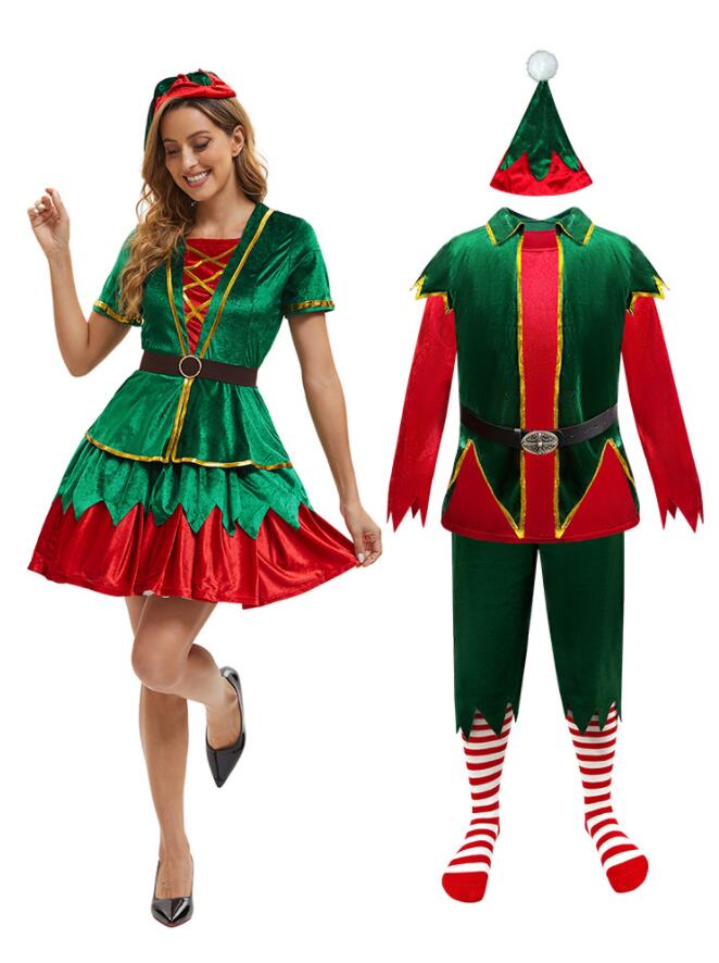 ペアルック クリスマス コスプレ衣装 カップル 男女お揃い クリスマス 変身仮装 大人 女性 男性 クリス..