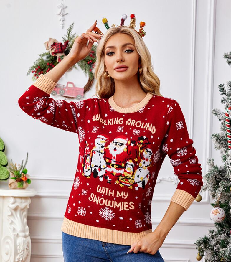 レディース クリスマス元素 セーター プルオーバー クリスマス コスプレ 衣装 ニット セーター クリス..