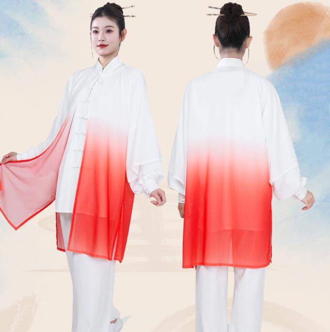 太極拳 服 男女兼用 太極拳ウェア グラデーシ...の紹介画像2