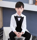 子供 フォーマルスーツ 上品 紳士服 男の子スーツ タキシード 結婚式紳士服 入学式 卒業式 ピアノ 発表会 演奏会 男の子ジレベスト 舞台演出服 学園祭 文化...