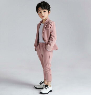 子供服 新作 キッズフォーマルスーツ 男の子スーツ 春夏秋 長袖スーツ 2点セット 3点セット ピアノ 発表会 演奏会 礼服 結婚式 入学式 卒業式 ステージ衣装 男の子紳士服 黒 ピンク