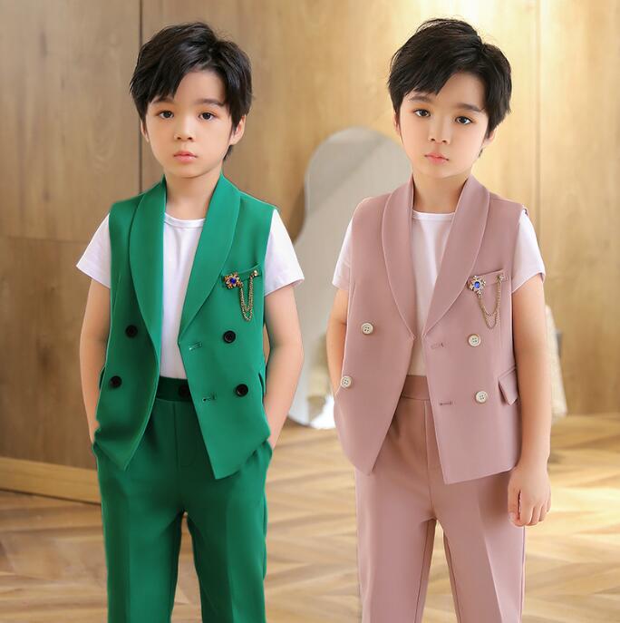 男の子 フォーマルスーツ 春秋スーツ 子供服 キッズベスト 男の子礼服 紳士服 子ども スーツ ピアノ奏会服 発表会衣装 学園祭 入学式 卒業式 結婚式 普段着...