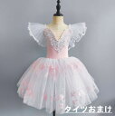 バレエ ダンス衣装 子供 バレエワンピース 女の子 バレエダンス 演出服 チュールワンピース バレエ衣装 ワンピース+タイツ+腕花 3点セット 柔らかいチュール...