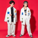 キッズダンス衣装 ジャズダンス ヒップホップ 個性 コート 子供 かっこいい 演出服 長袖Tシャツ パンツ 男の子 女の子 舞台お揃い 演出服 学園祭 文化祭 ...