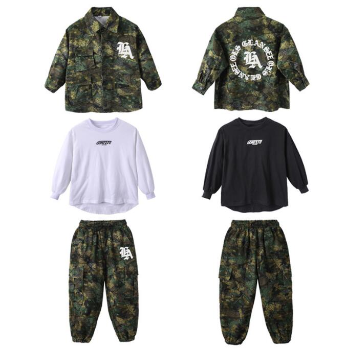 キッズダンス衣装 ジャズ ヒップホップ 迷彩柄...の紹介画像3