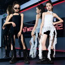 女の子 ジャズダンス 衣装 ヒラヒラ フリンジ付き キャミソール 半ズボン セットアップ 子供 ジャズ ヒップホップダンス 演出服 jazz hiphop チアダンス ショー 演出服 イレギュラー裾