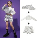 キッズ ダンス 衣装 女の子 ジャズダンス 衣装 スパンコール パンツセットキラキラ 舞台演出服 女の子 ジャズ ヒップホップチアダンス 演出服 jazz hiphop チアダンス ショー 3点セット