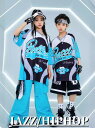 キッズヒップホップダンス衣装 ダボ感 ゆったり 演出服 半袖Tシャツ カーゴパンツ 半ズボン 男女兼用 個性ダンス衣装 jazz hiphop locking popping かっこいい 演出服 練習着 ブルー