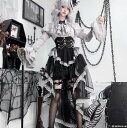 レディース ハロウィン コスプレ衣装 髑髏 ゴシック 暗黒風 コスチューム 宮廷 暗黒 魔女 悪魔 どくろ 変身仮装 長袖シャツ 燕尾チュールスカート 半ズボン 舞台劇 オペラ 演出服
