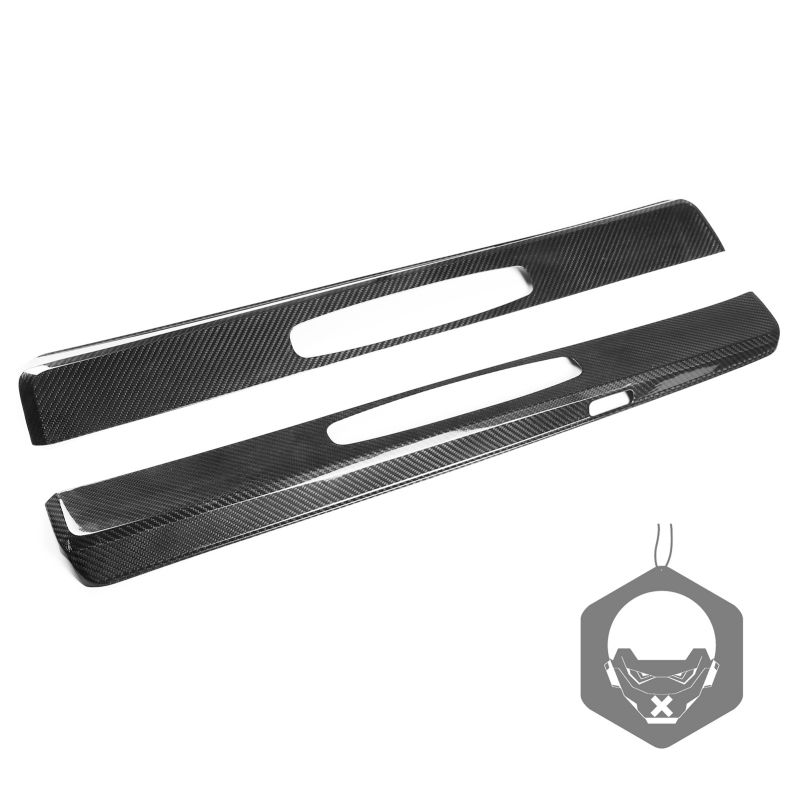 ポルシェ Porsche 718 911リアルカーボンスカッフプレート ステップガード 外側 パネル2p
