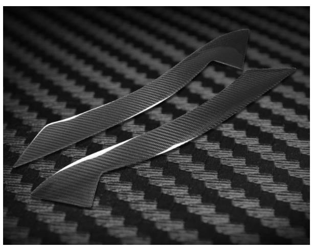 BMW　Z4 E89 フロント ヘッドライト アイライン カーボン トリム　パネル フレーム　カバー　カーボン..