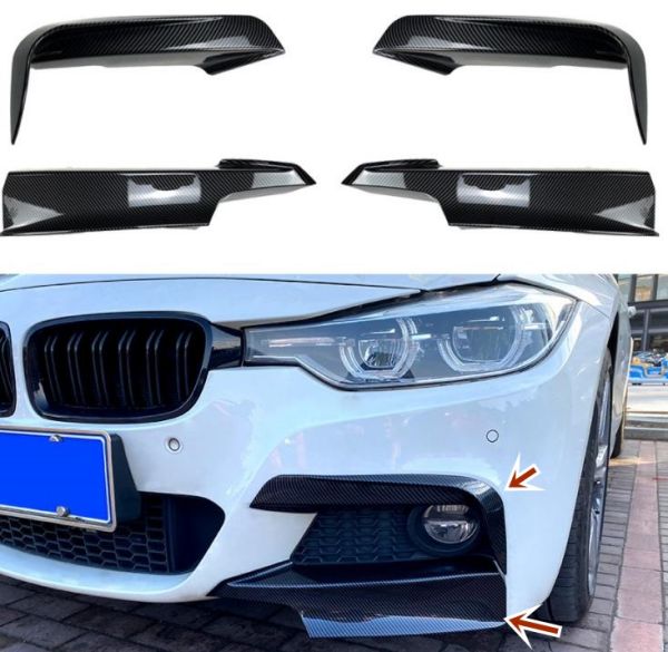 BMW 3シリーズ F30 M Pack 320i 325i 2013-2019 サイド コーナーガーニッシュ パネル 外装 プロテクター 4p