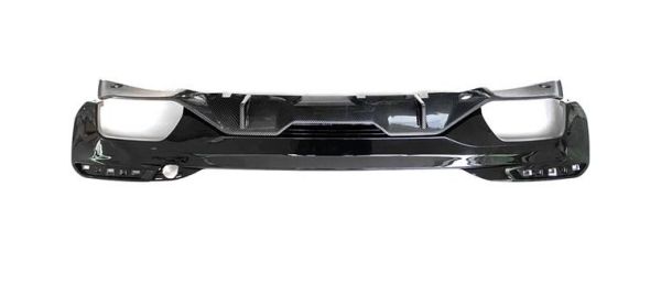 Rakuten - BMW 5シリーズ G30G38 540530 グロスブラックxカーボン  リアバンパーディフューザー リップスポイラー