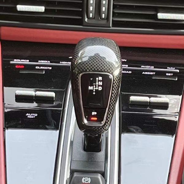 Rakuten - ポルシェ Cayenne 2018-2023 交換式 カーボンギアシフトノブカバー 1個