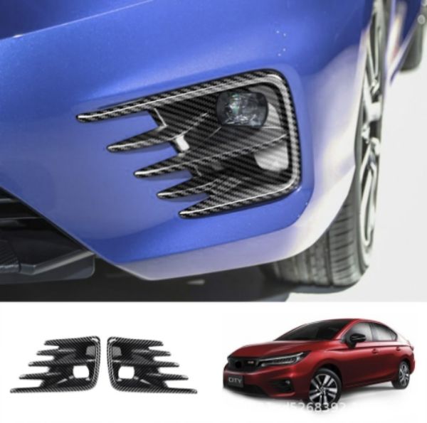 ホンダ シティ  CITY 2019- フロント フォグ ランプ デコレーション カバー 2p