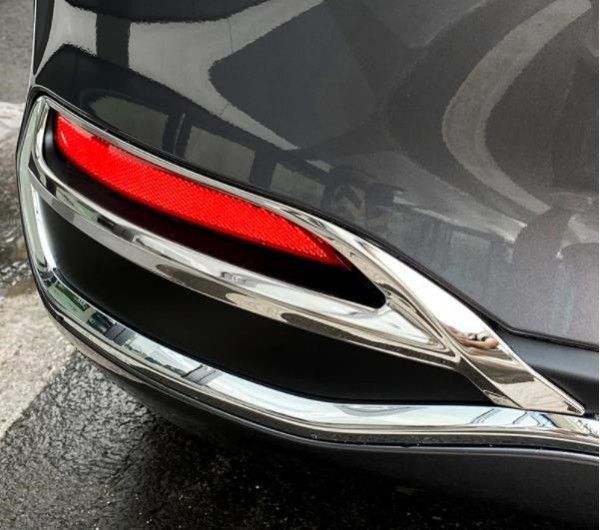 レクサス　ES　ES300h　ES260　2018年 - リア　フォグランプ カバー 外装ガーニッシュ メッキ