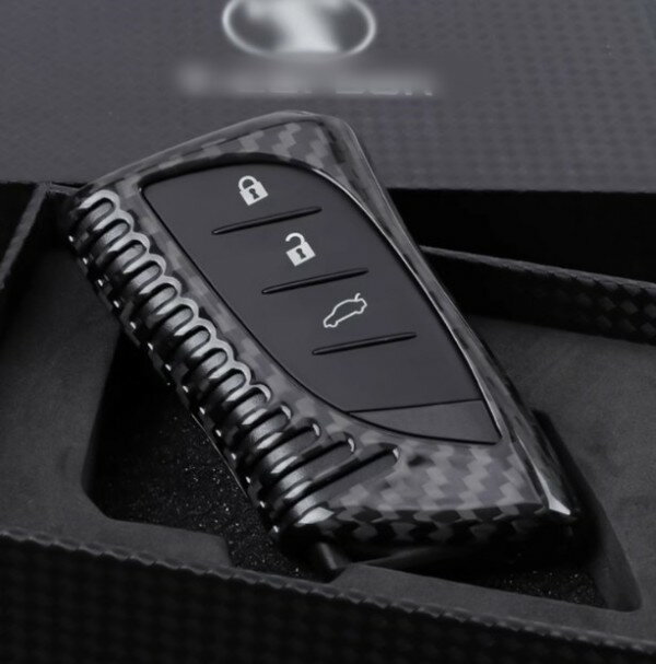 レクサス　LS　XF50　LS500h　2017年－2色選択可　高品質カーボン　アクセサリー　 キーカバー キーケース傷 防止